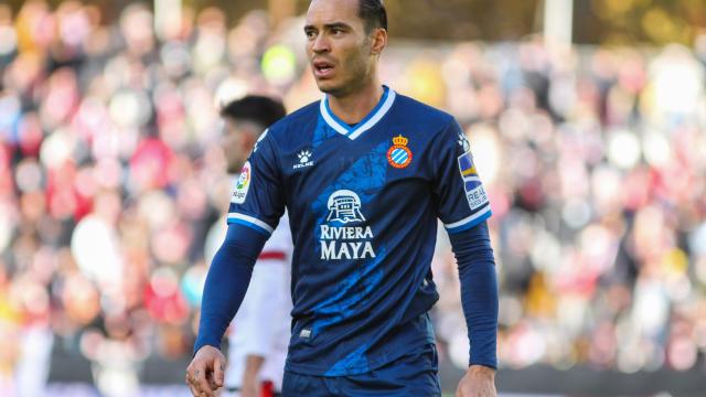 Raúl de Tomás, en un partido del RCD Espanyol de la temporada 2021/2022