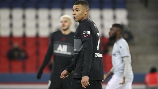 Kylian Mbappé, durante un partido con el PSG.