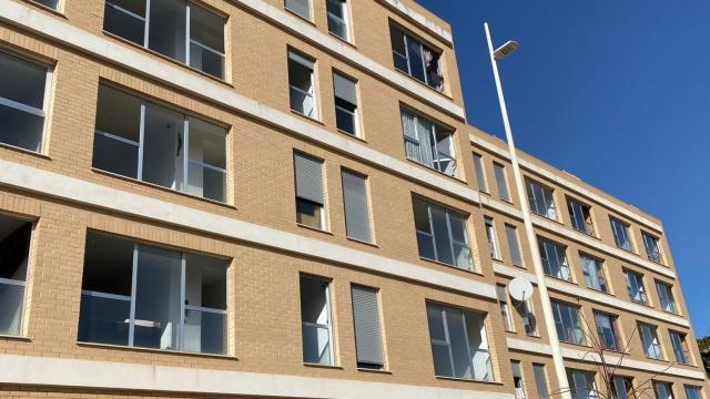 Estado actual del edificio de VPO de Gandía, en Valencia.