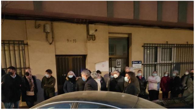Concentración frente al consultorio de Ferrol Vello.