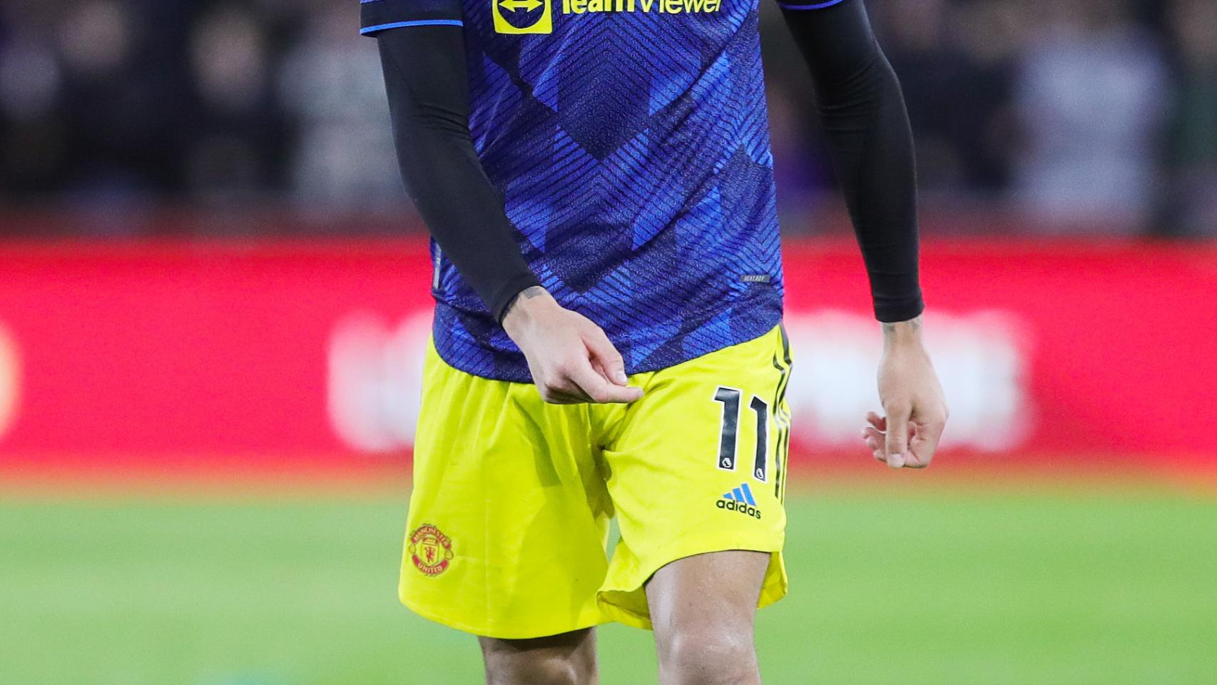 Mason Greenwood, durante un partido con el Manchester United.