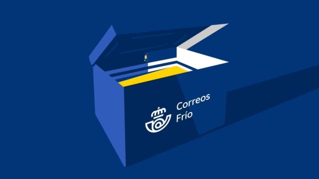 Ilustración  de la caja isoterma de Correos Frío