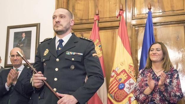 Luis J. Esteban Lezáun, el día de toma de posesión en Salamanca. / ICAL