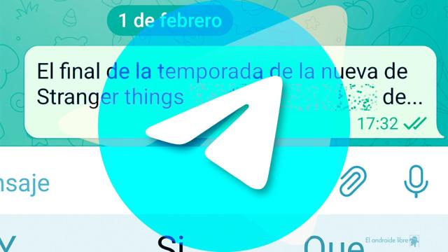 Marcando un mensaje como spoiler en Telegram