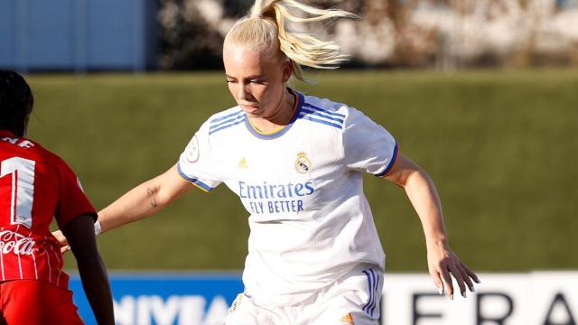 Sofie Svava, en su debut con el Real Madrid Femenino