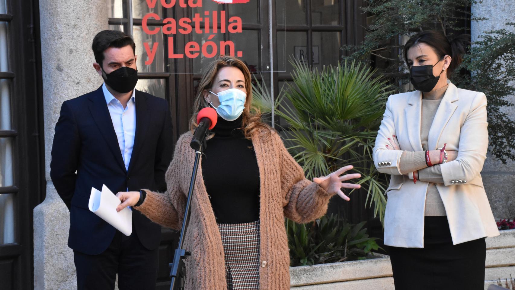 Raquel Sánchez, Antidio Fagúndez y Ana Sánchez