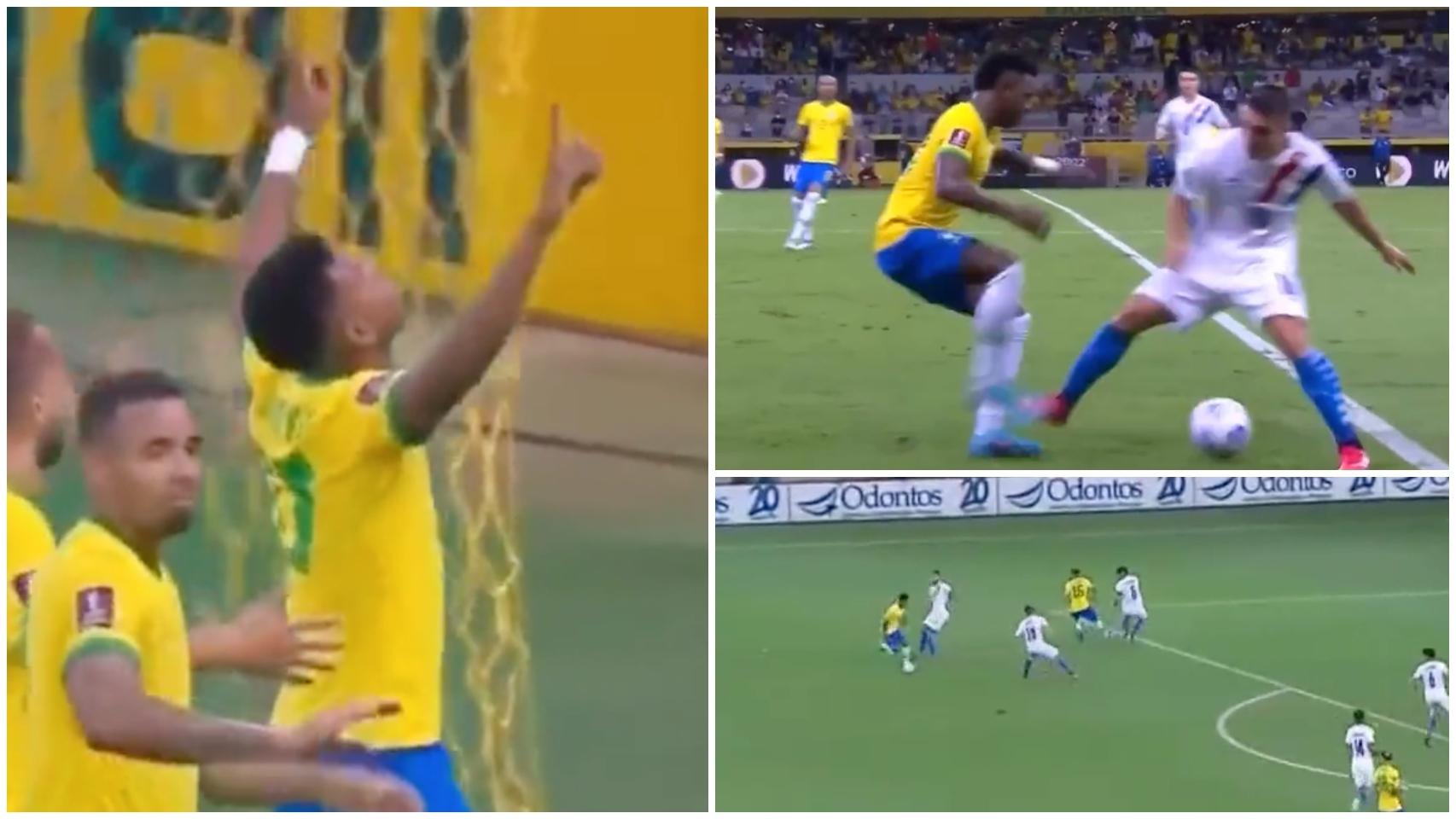 Rodrygo y Vinicius se desatan con Brasil