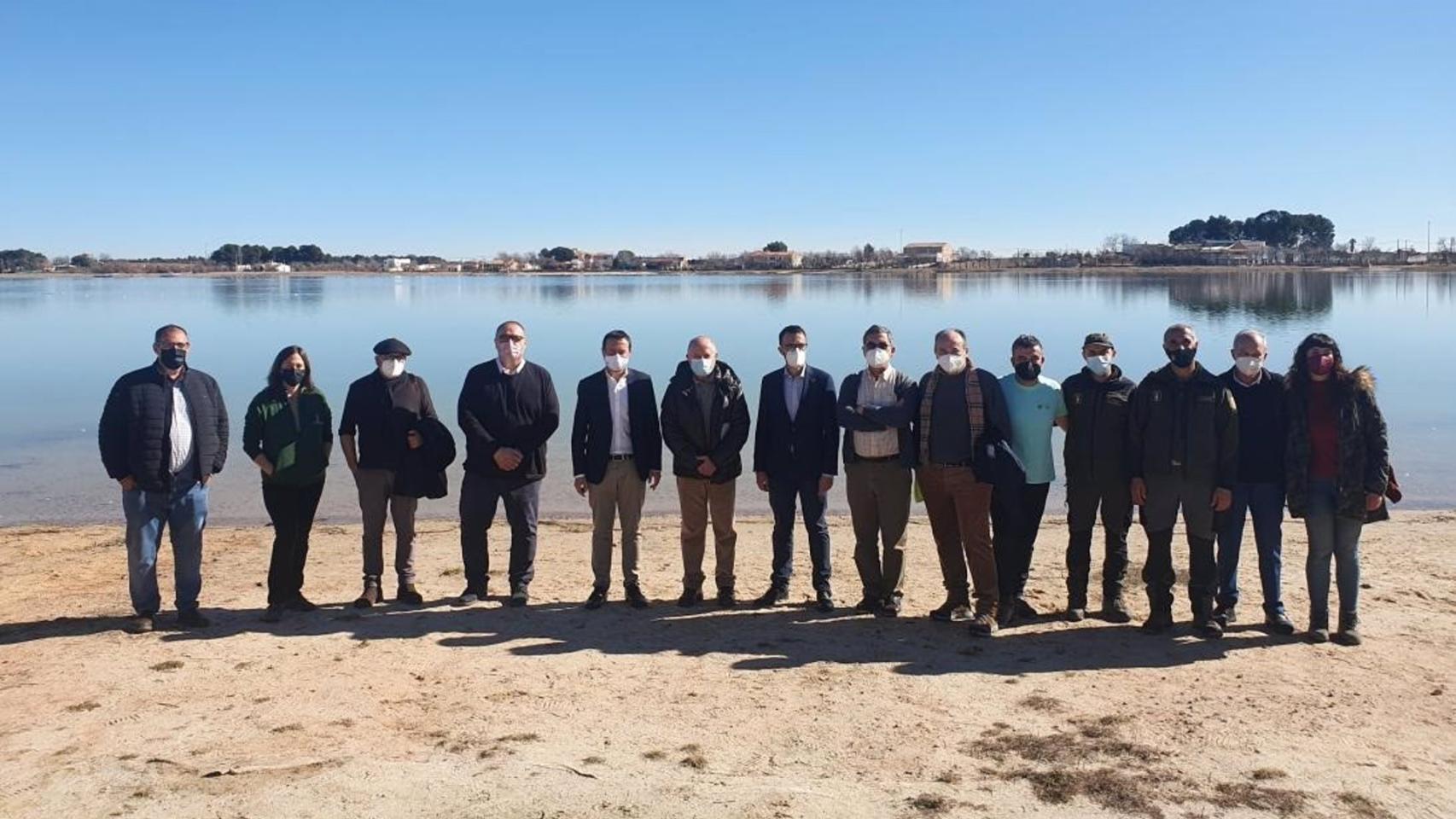 Visita a las lagunas de Villafranca de los Caballeros del Gobierno regional. Foto: JCCM