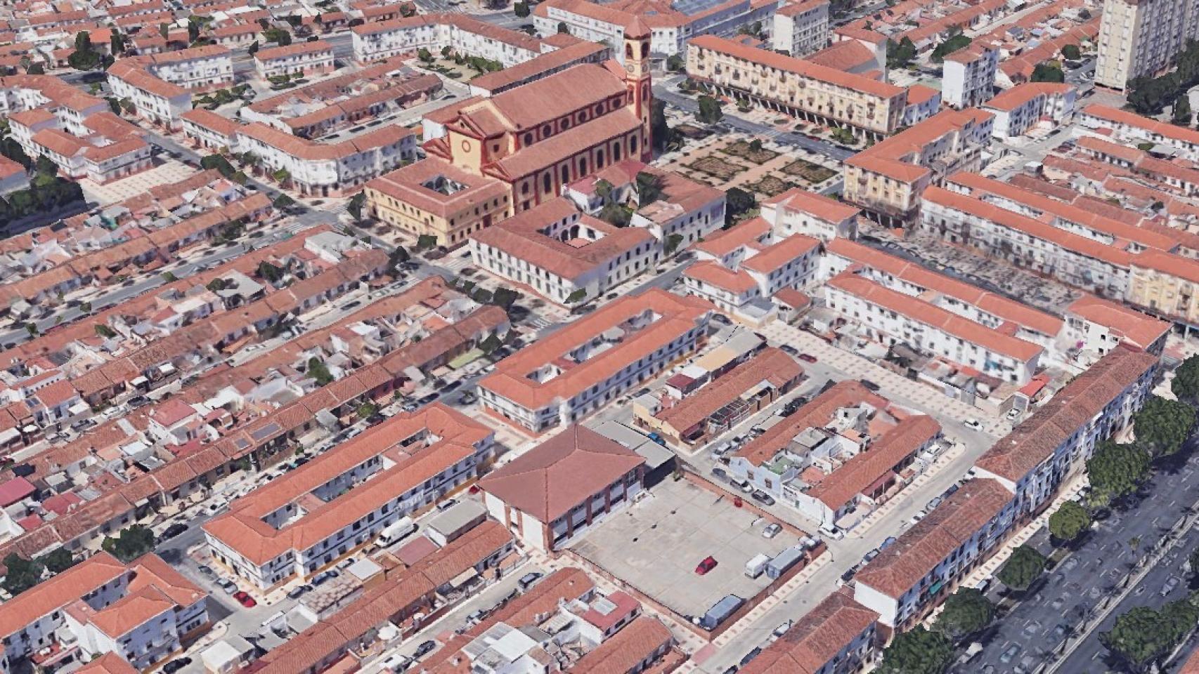 Vista de la barriada de Carranque, en Málaga capital.