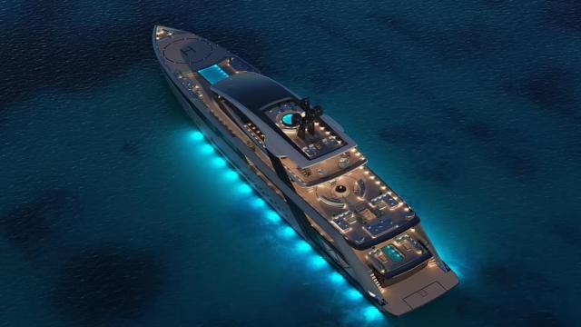 Mogul 777, un yate que tiene casacada.
