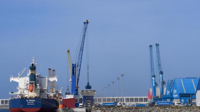 Tráfico en el Puerto de A Coruña.