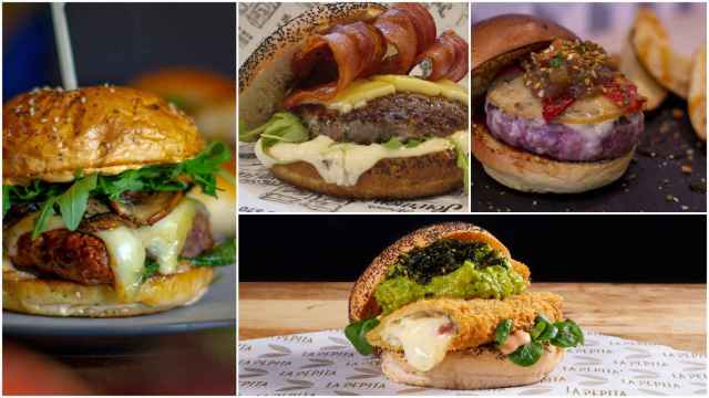 Varias de las candidatas gallegas a mejor hamburguesa de España.