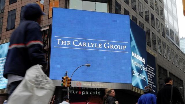 Pantalla publicitaria de Carlyle en Nueva York.