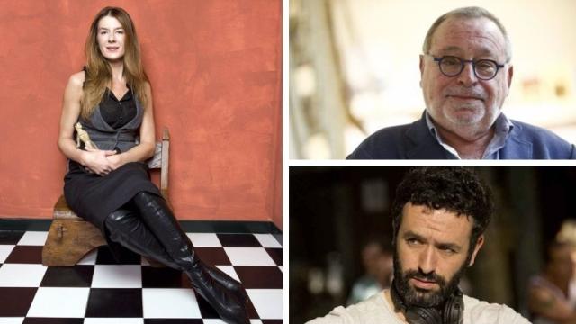 Fernando Savater,  Valérie Tasso y Rodrigo Sorogoyen en un collage.