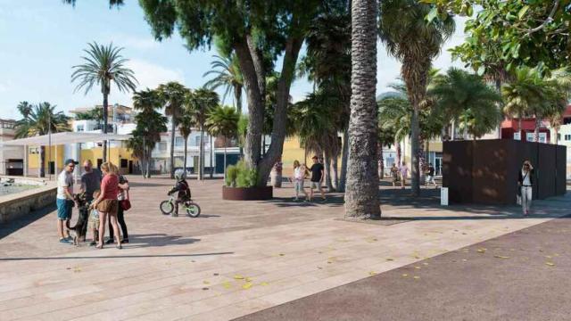 Infografía del proyecto de regeneración del paseo de Pedregalejo, en Málaga.