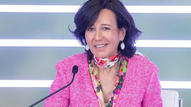 Ana Botín, presidenta de Santander, durante la presentación de resultados del grupo.