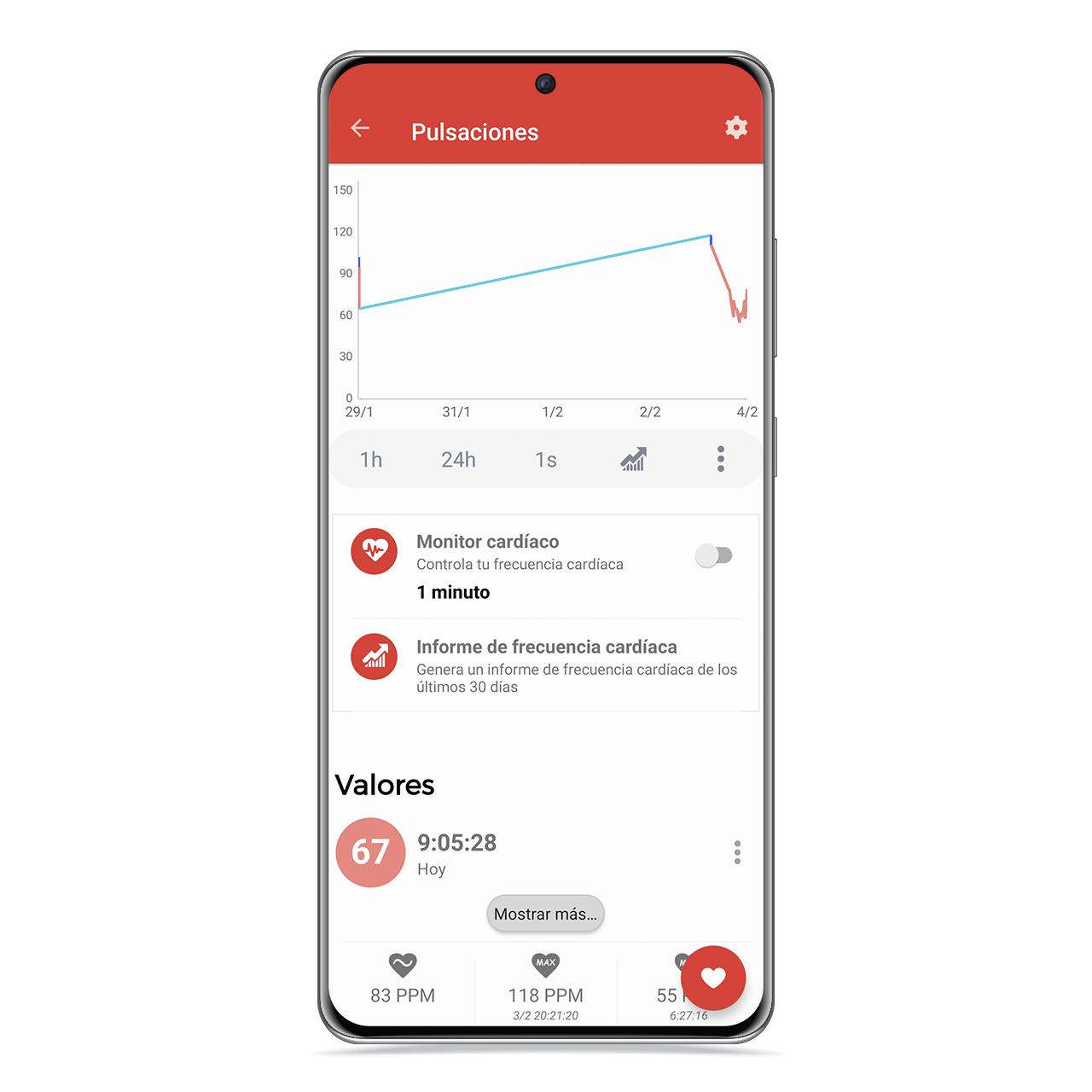 Pulsaciones en Notify