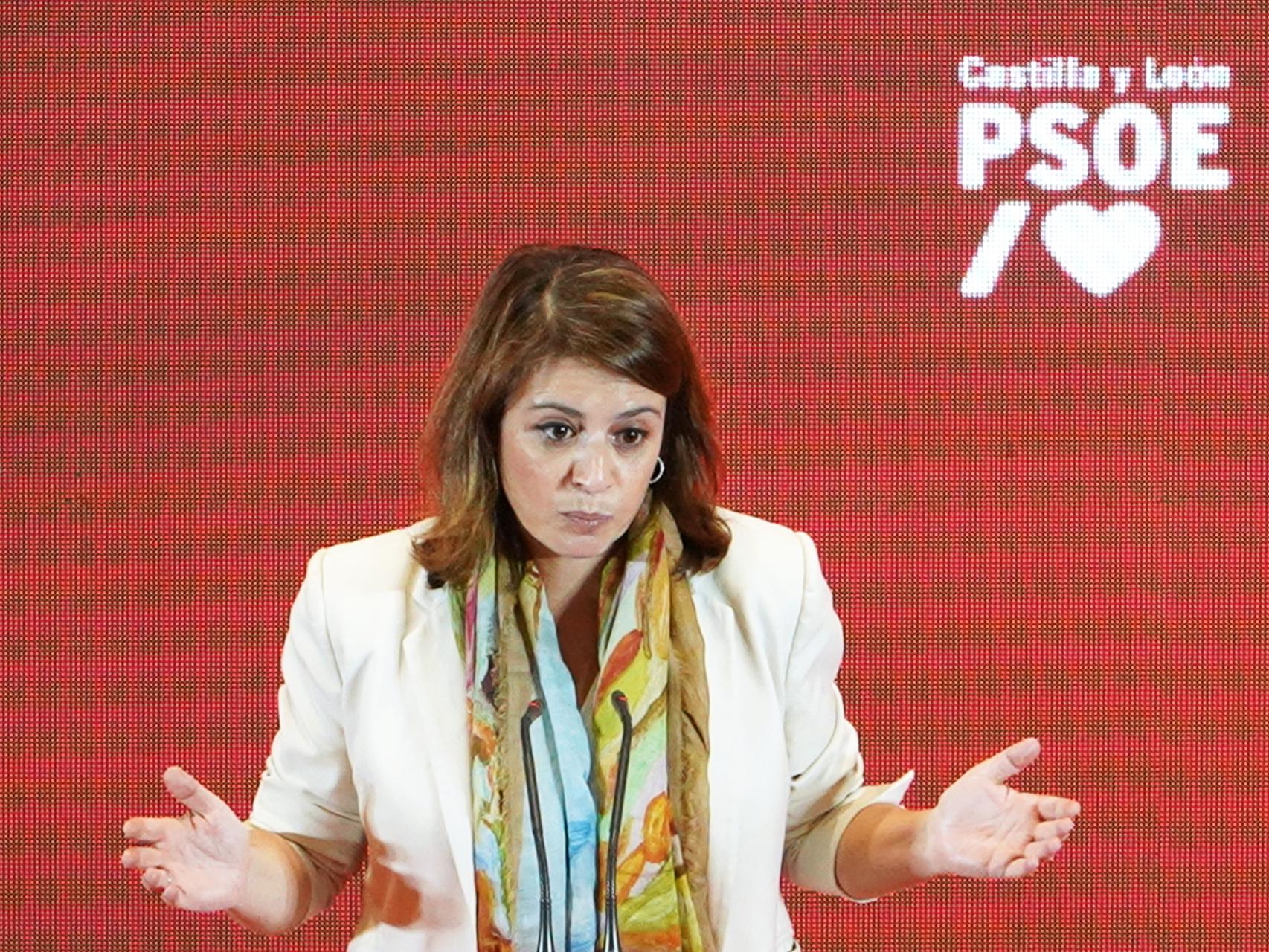 Adriana Lastra en el acto celebrado en Salamanca / Ricardo Muñoz-Martín ICAL