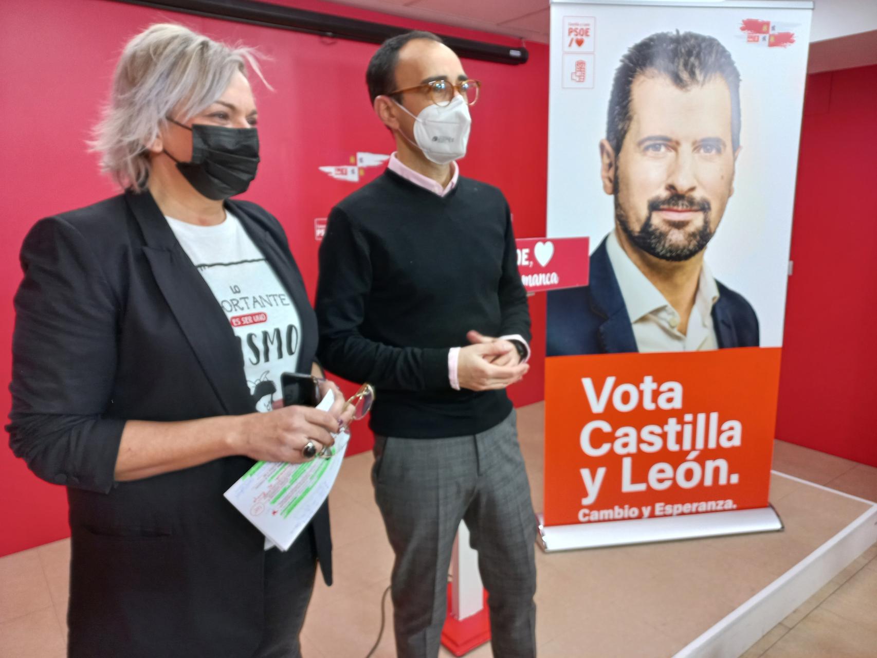 La senadora Elena Diego y el diputado David Serrada