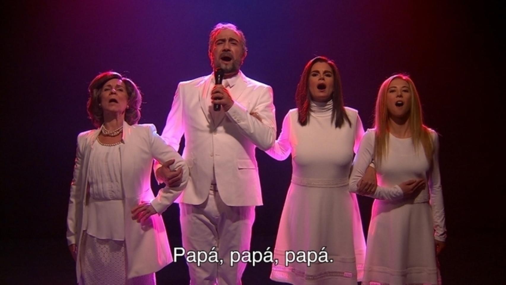 Rigoberto Borboni durante su actuación en 'Polònia'.