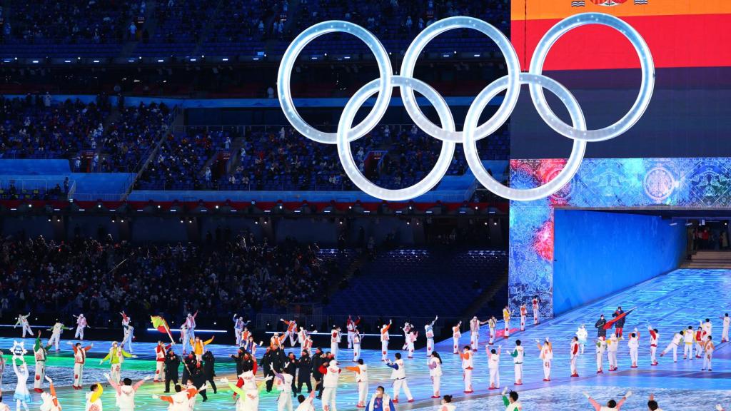 Cerimônia de abertura dos Jogos Olímpicos de Inverno de 2022 em Pequim.