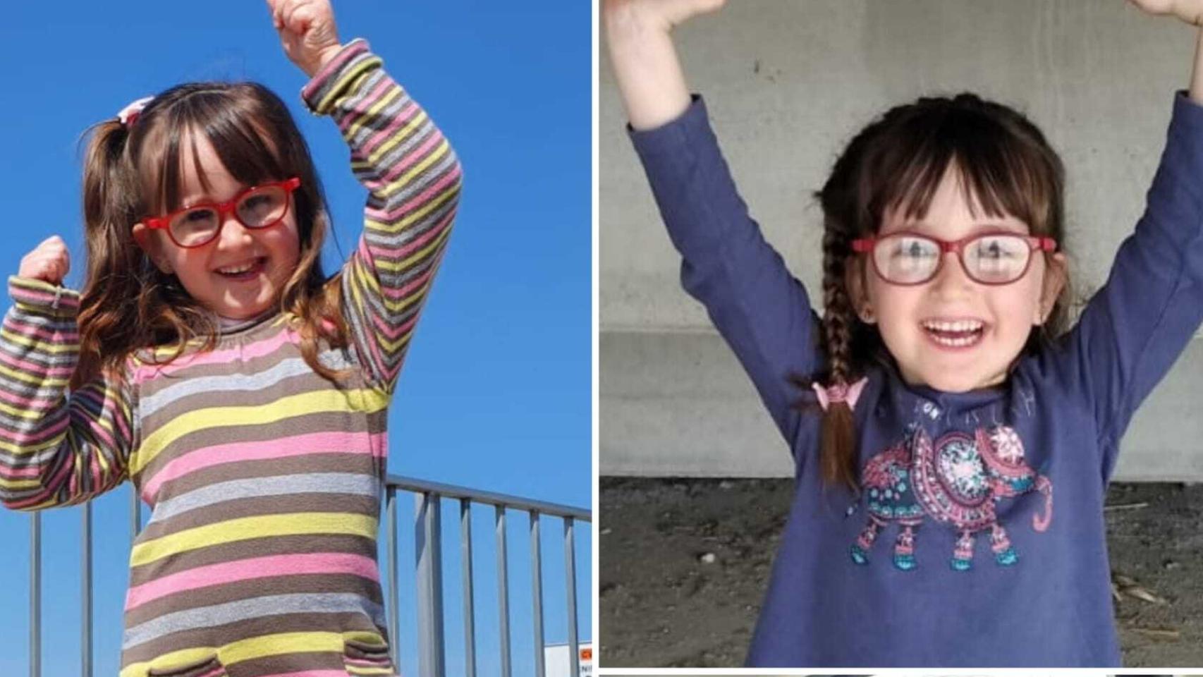 Vera, en varias fotografías difundidas por sus padres.
