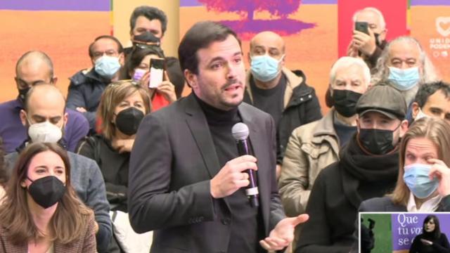 Alberto Garzón, en Burgos