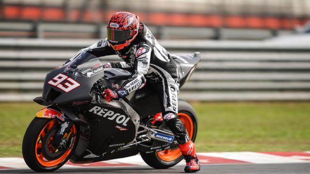 Marc Márquez en los test de pretemporada 2022 en Sepang