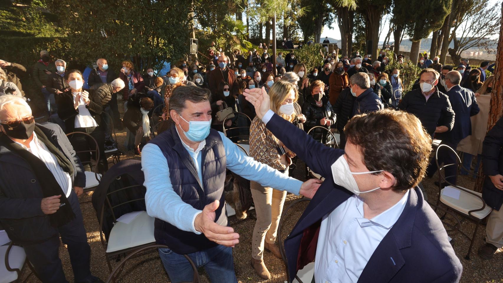 El candidato del PP a la Presidencia de la Junta, Alfonso Mañueco, visita Ciudad Rodrigo