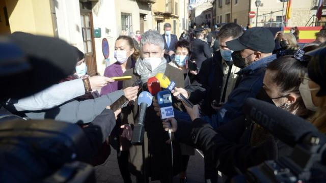 El ministro del Interior, Fernando Grande-Marlaska, acude a la Fiesta de Santa Águeda, para recoger el reconocimiento 'Ome Bueno y Leal' concedido a las Fuerzas y Cuerpos de Seguridad del Estado