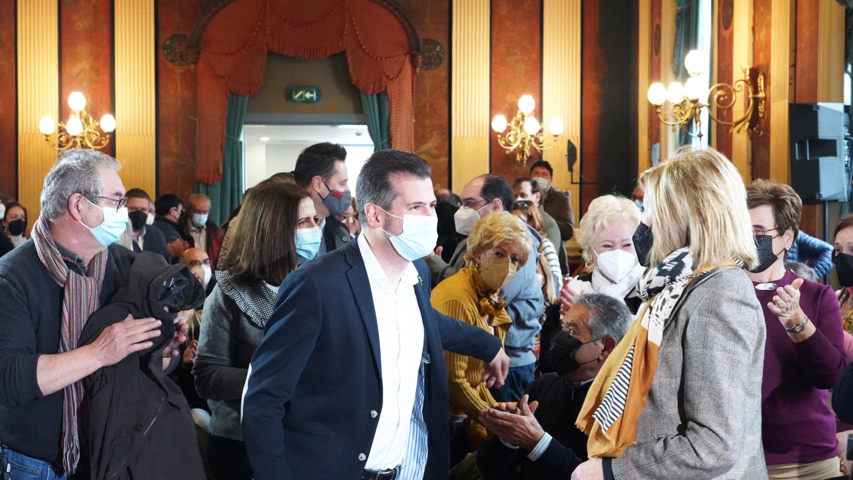 Tudanca en un acto sectorial en Burgos
