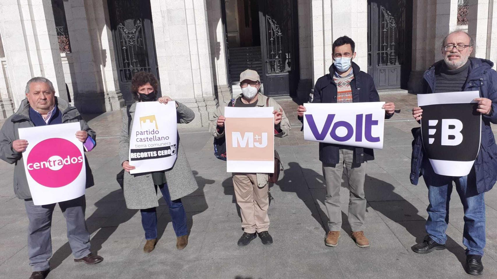Presentación de las candidaturas extraparlamentarias en Valladolid