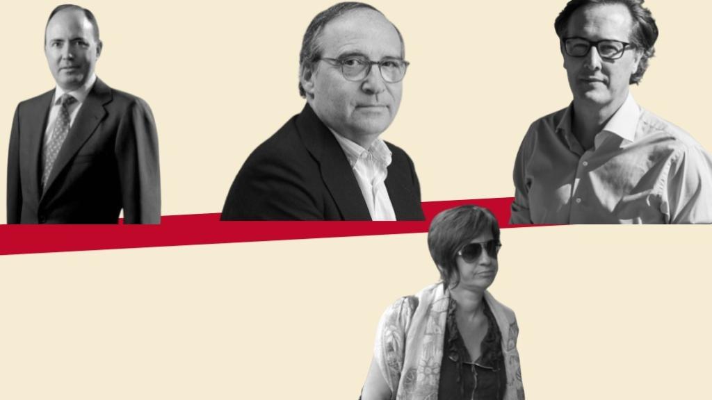 Leopoldo del Pino, Antonio Hernández Callejas, José Masaveu y Sandra Ortega.