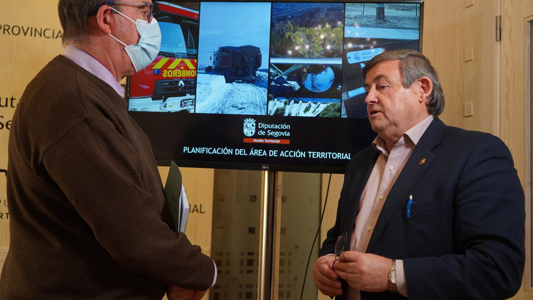 Basilio del Olmo durante un momento de la presentación