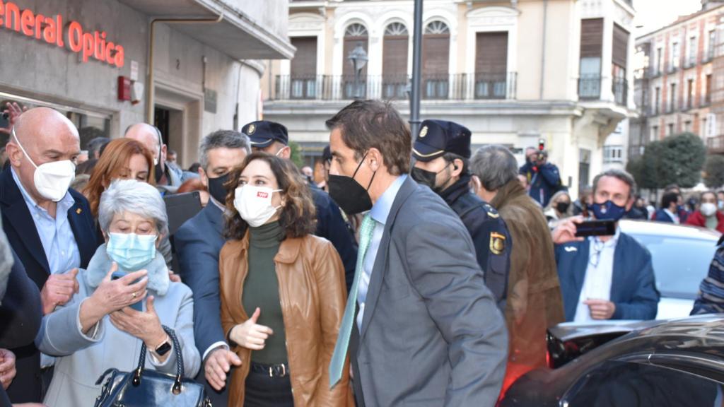 Díaz Ayuso en una visita a Valladolid