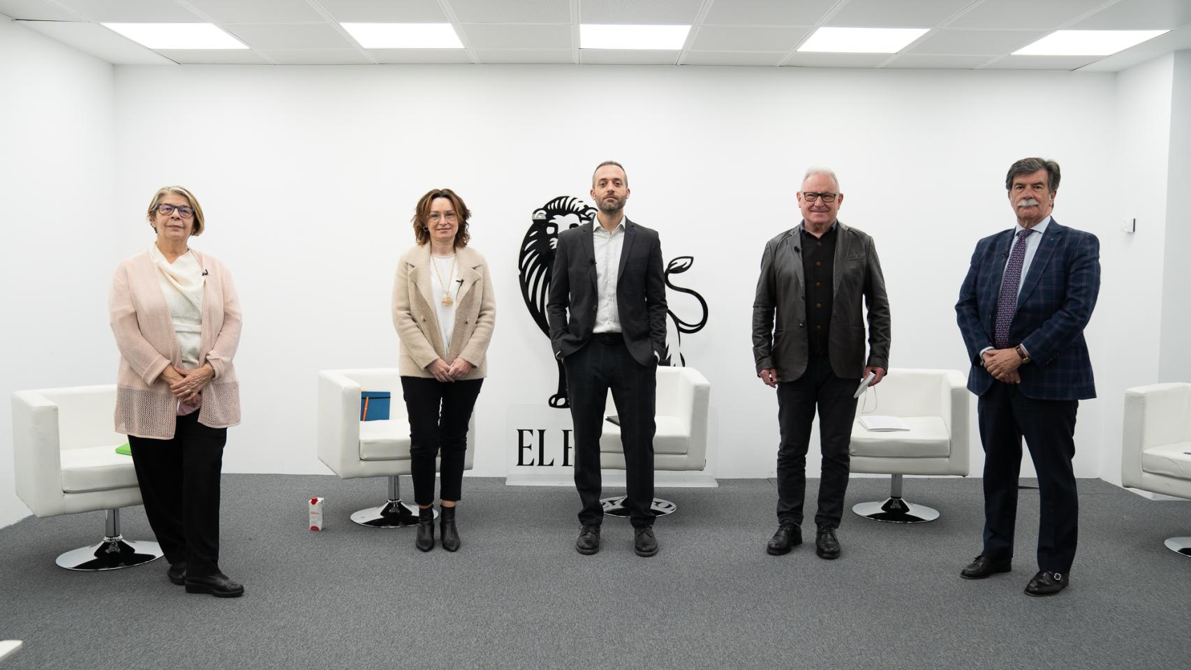 Ines Sabanés; Angela Milla; José Andrés Gómez; Nel González Zapico; y Javier Urra Portillo.