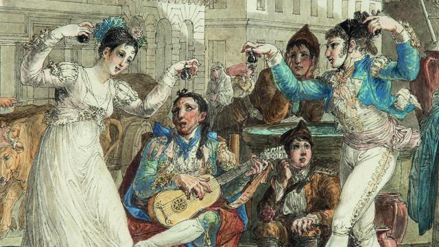 Jean-Démosthène Dugourc: 'Escena costumbrista', 1813