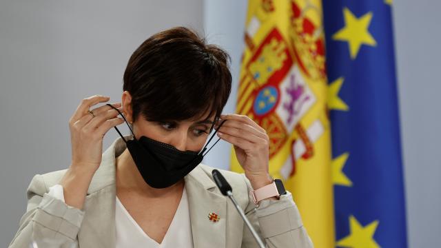 Isabel Rodríguez, portavoz del Gobierno y ministra de Política Territorial.