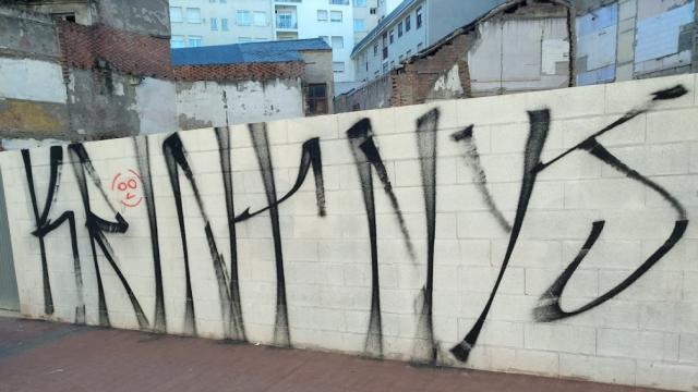 Una pintada en un muro