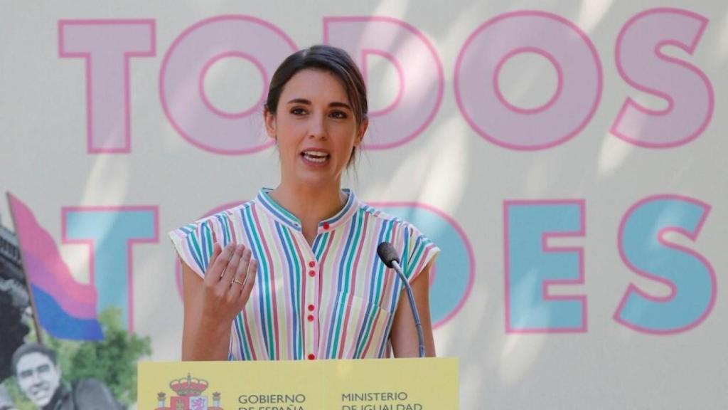 La ministra de Igualdad, Irene Montero, presentando su 'Ley Trans'.