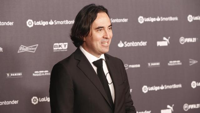 Raúl Martín Presa, presidente del Rayo Vallecano, durante una gala