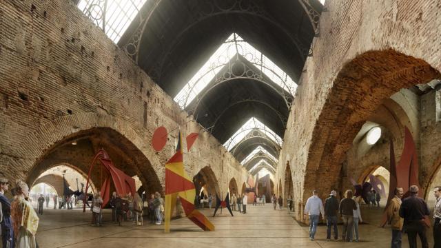 Recreación de la nave central de las Reales Atarazanas.