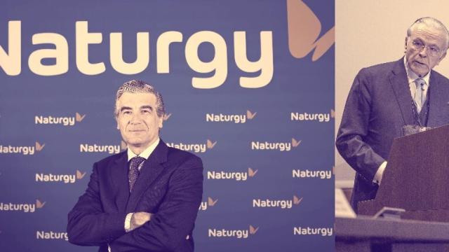 Francisco Reynés e Isidro Fainé.