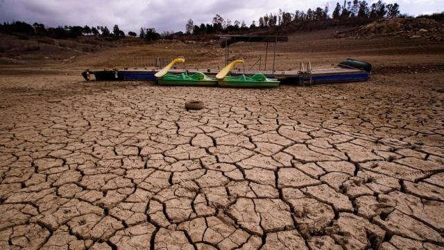 Así está el embalse de La Viñuela, en Málaga, tras el largo periodo con escasez de lluvias