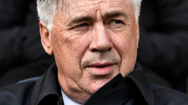 Carlo Ancelotti, durante el partido frente al Villarreal