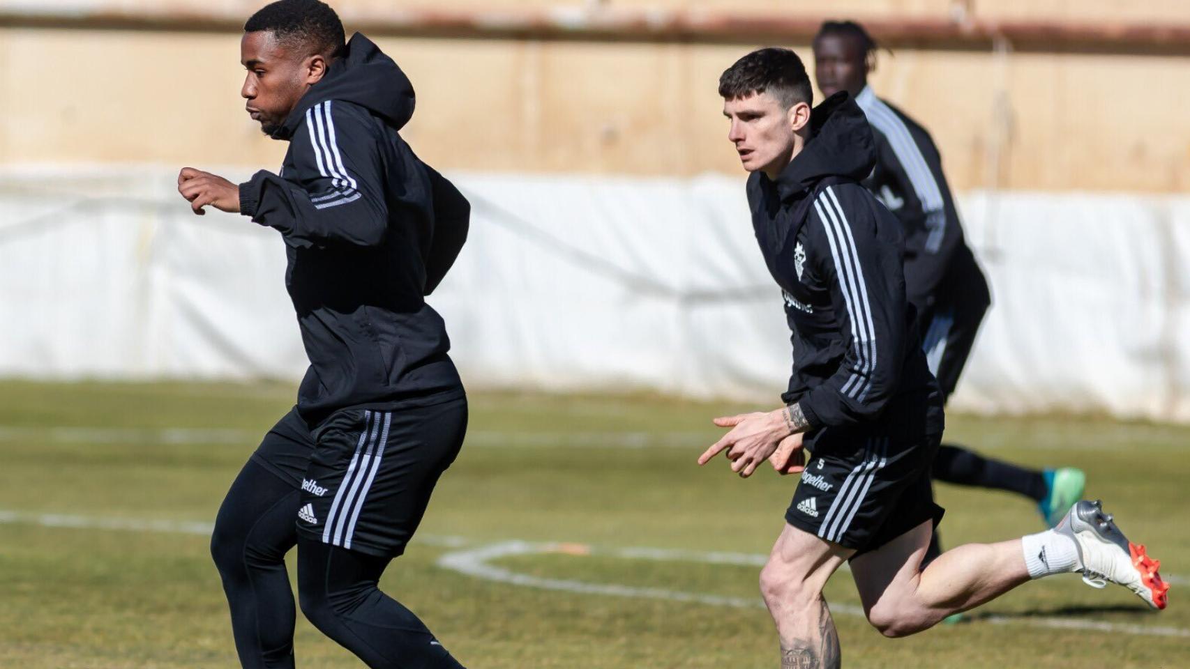 Kawaya, uno de los fichajes de invierno, en un entrenamiento. Foto: Albacete Balompié