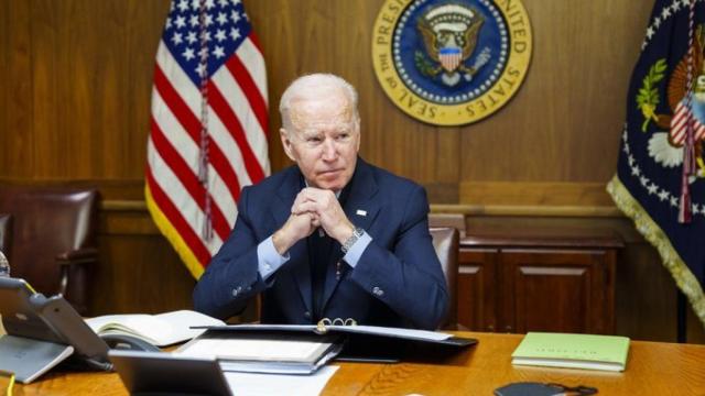 El presidente de EEUU, Joe Biden, en la Casa Blanca.