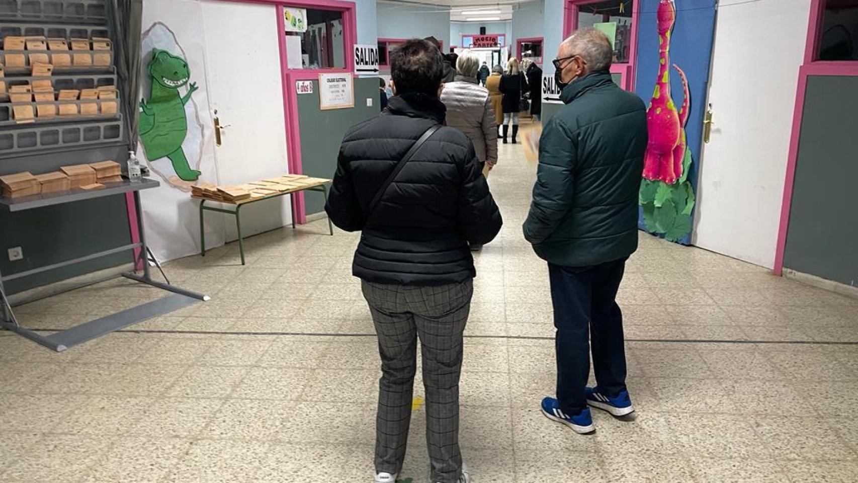 Un colegio electoral en las elecciones de Castilla y León