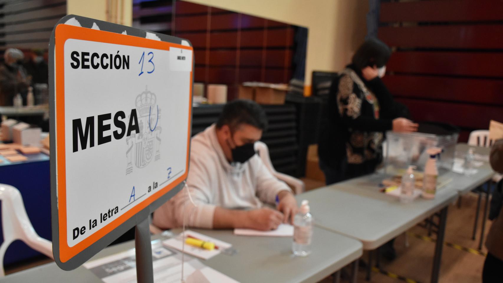 Mesa electoral Zamora elecciones Castilla y León