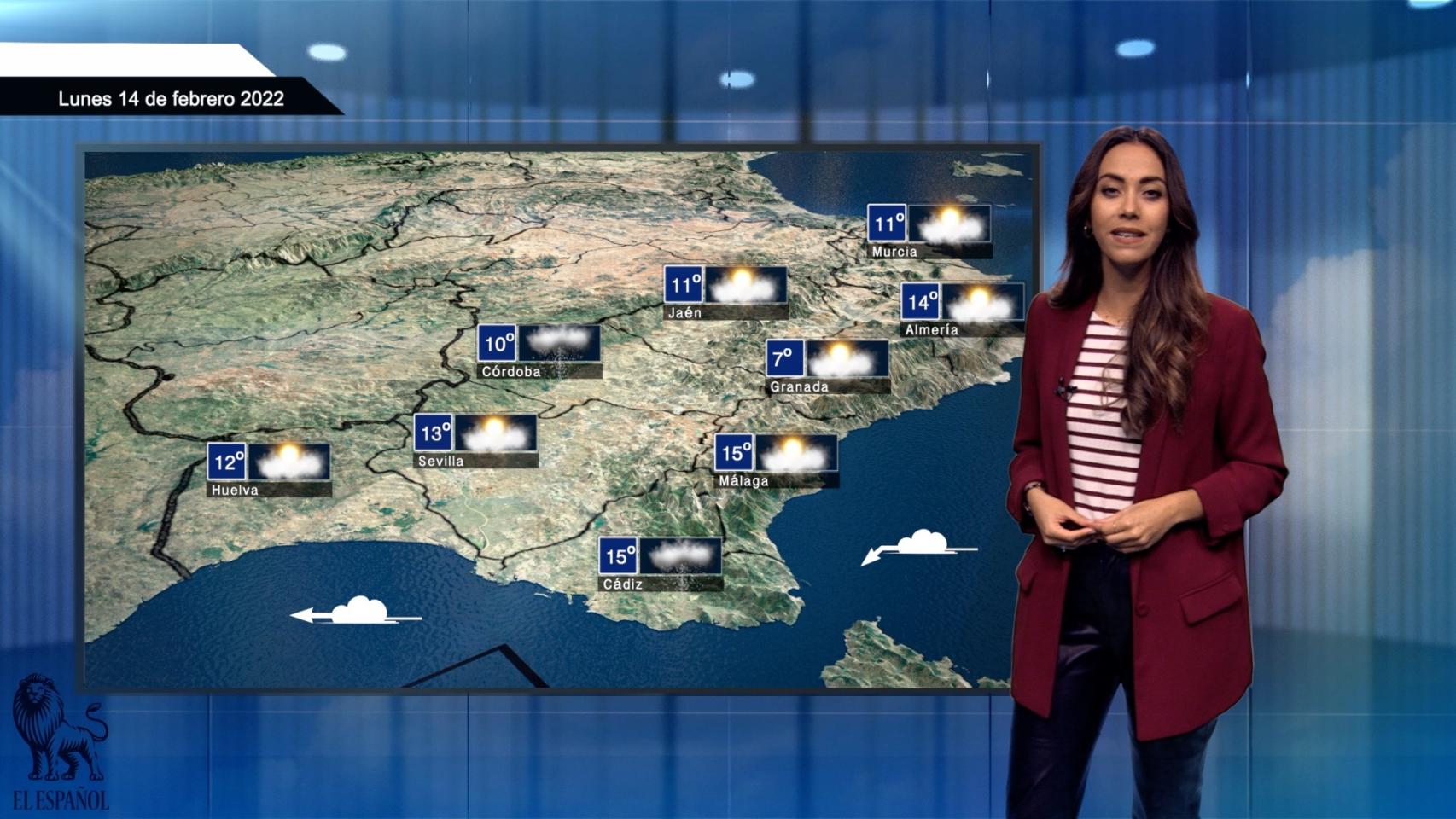 El tiempo del lunes 14 de febrero